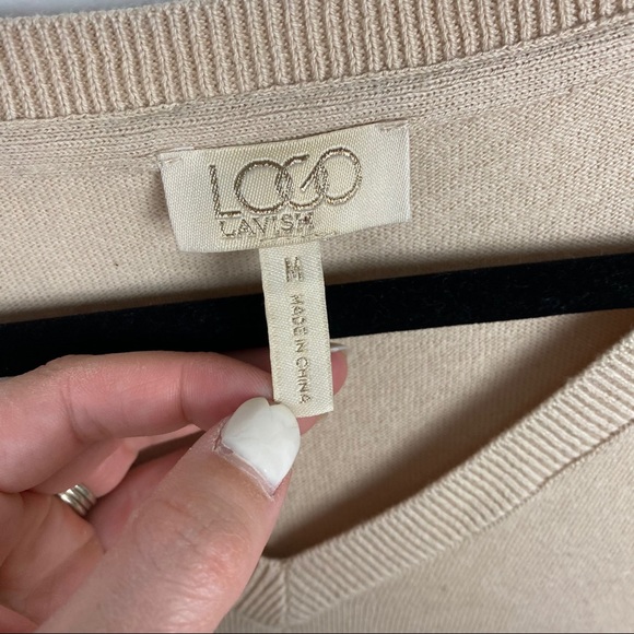 LOGO Lavish Lace Layered Tunic Top - Picture 2 of 4